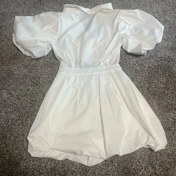 Jonathan Simkhai White Mini Cut Out Dress - Picture 4 of 4